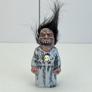 Vintage Halloween Pocket Screamer Demon Toy Light Sound Red Eyes WORKS See VIDEO